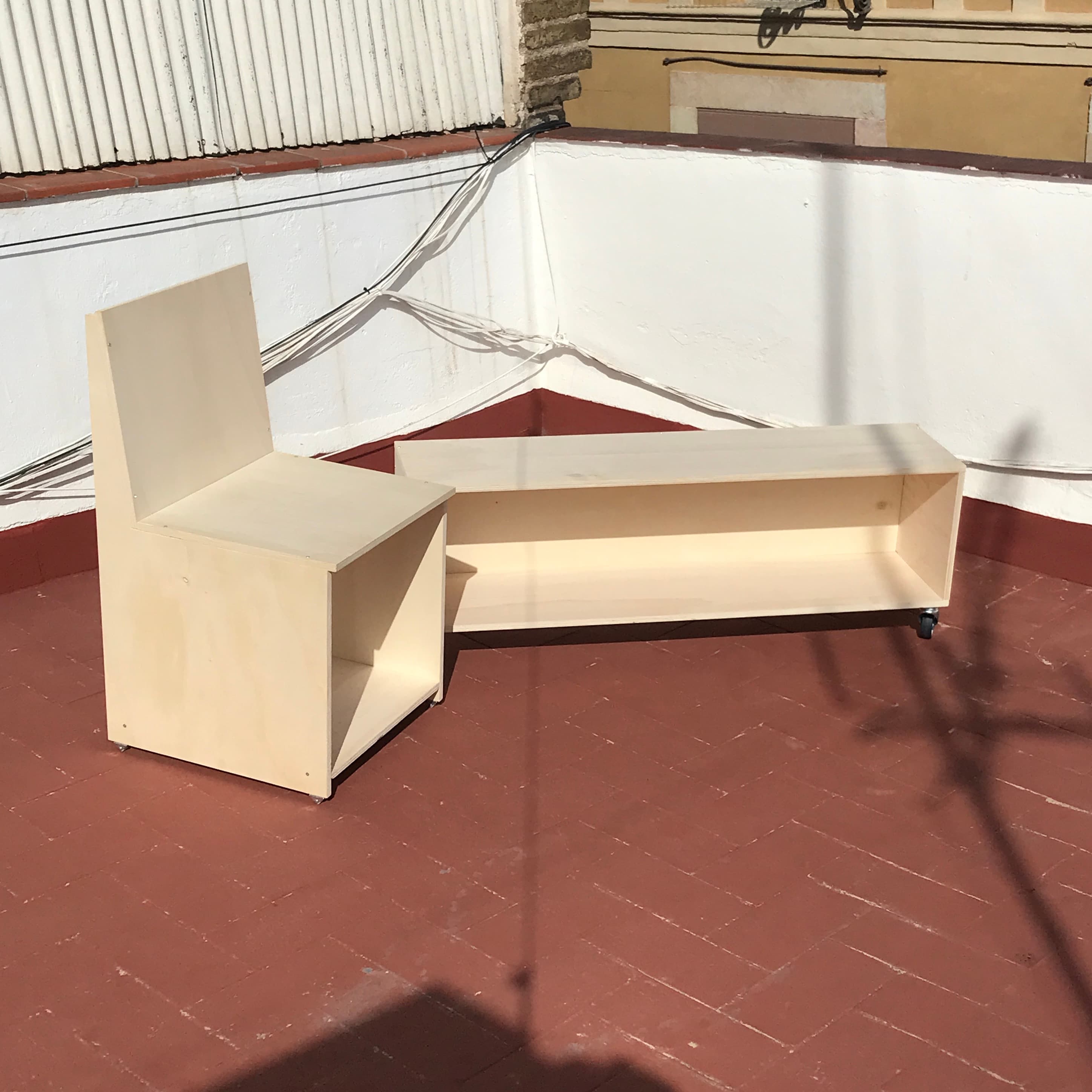 Silla en contrachapado